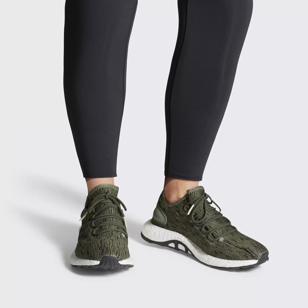 Adidas Pureboost Tenis Para Correr Verdes Para Hombre (MX-97533)